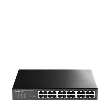 Cudy GS1024 tinklo jungiklis Gigabit Ethernet (10/100/1000) Juodas