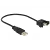 USB kabelis DeLOCK 85462 USB 2.0 0,25 m Juodas