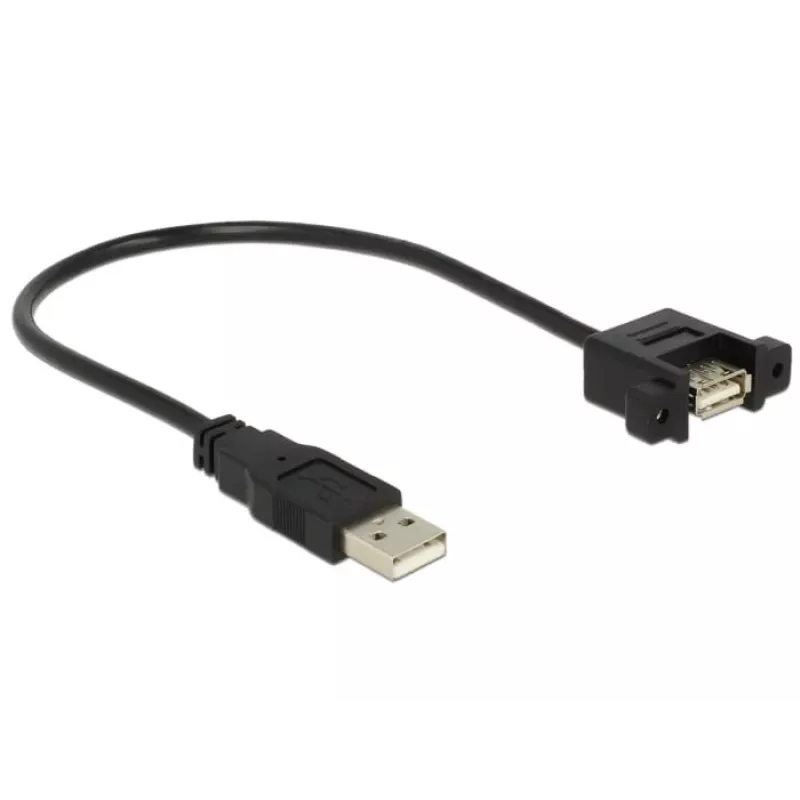 USB kabelis DeLOCK 85462 USB 2.0 0,25 m Juodas