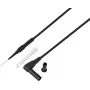 VOLTCRAFT MSL-520 juodas matavimo kabelis 4 mm kištukas – matavimo adata 0,7 mm, 1,5 m, juoda, 1 vnt. (VC-17312675)