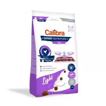 Sausas šunų ėdalas Calibra Expert Nutrition Light 2 kg — mažai kalorijų, vištiena, visavertis pašaras, 23% baltymų, 10% riebalų