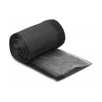 EMV Abschirmgeflechtschlauch mit Klettverschluss hitzebeständig 1 m x 20 mm schwarz