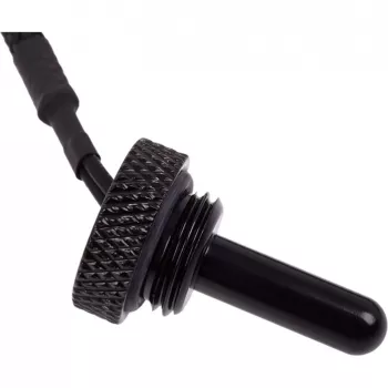 Alphacool Eiszapfen temperatūros jutiklis Kištukas G1/4 – temperatūros jutiklis skysčio aušinimo sistemai – Giliai Juoda – 50 cm