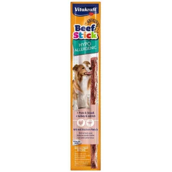 Vitakraft Beef Stick Hypoallergenic kalakutiena su stručiu 12 g šuniukams suaugusiems