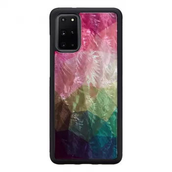 Telefono dėklas iKins, Samsung Galaxy S20+ — vandens gėlės dizainas, juodas