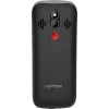 Mobilusis telefonas myPhone HALO 4 LTE, juodas, 3.5 colio TFT, 128 MB, 64 MB, Dual SIM, 3G, Bluetooth, 2 MP kamera, 2500 mAh