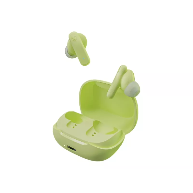 Belaidės ausinės į ausį Skullcandy Smokin’ Buds žalios, intraauralinės, 20–20000 Hz, 0,0406 kg