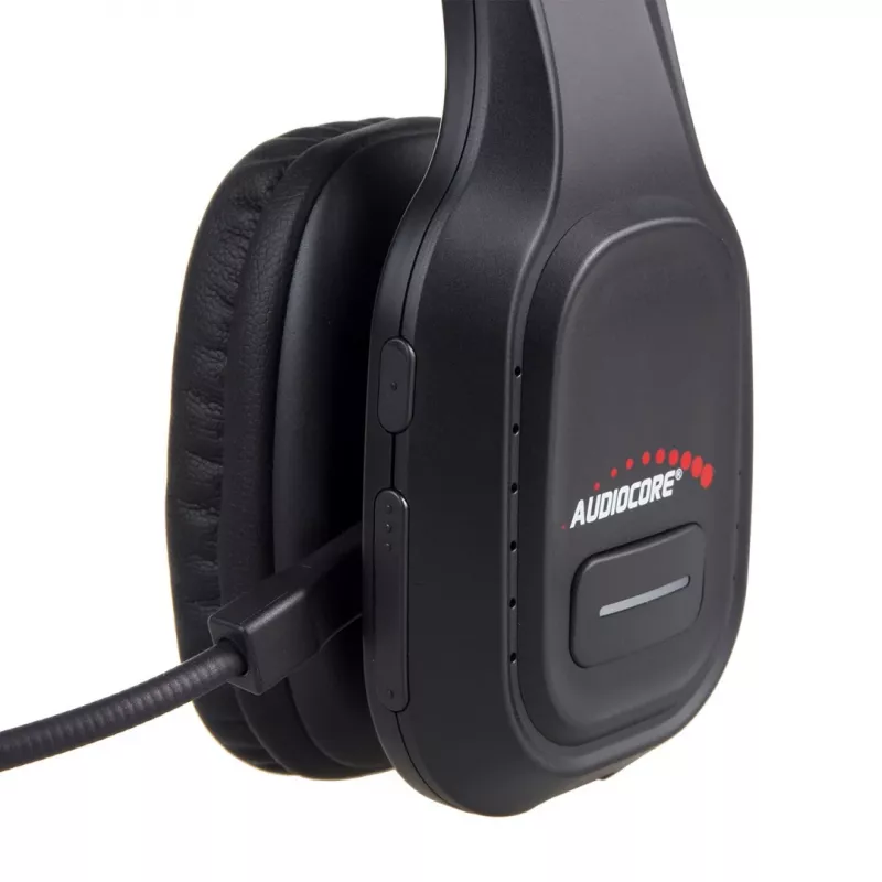 Audiocore 74452 Bluetooth ausinės su triukšmo slopinimo mikrofonu, skirtos skambučių centrams, biurui