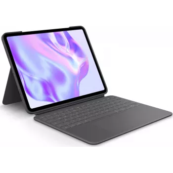 Klaviatūrinis dėklas Logitech Combo Touch QWERTZ vokiškas Smart Connector Graphite
