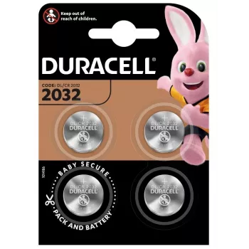 Monetinė baterija Duracell CR2032 3V ličio – pakuotė 4 vnt.