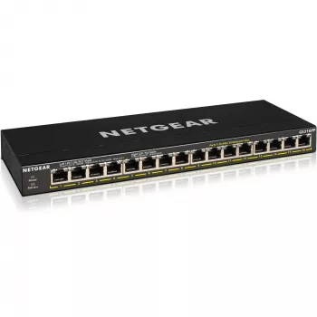NETGEAR GS316P nevaldomas Gigabit Ethernet (10/100/1000) su PoE, juodas