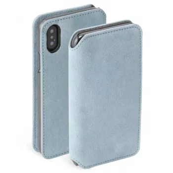 Dėklas Krusell Broby 4 Card SlimWallet iPhone XS Max, mėlynas