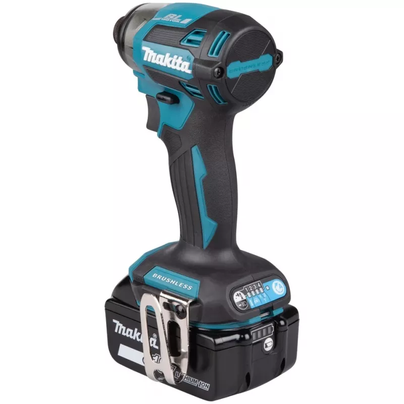 Poveikinis suktuvas Makita DTD173RTJ 18V belaidis, 1/4 colio griebtuvas, 3600 aps./min., pistoletinė rankena, Li-Ion