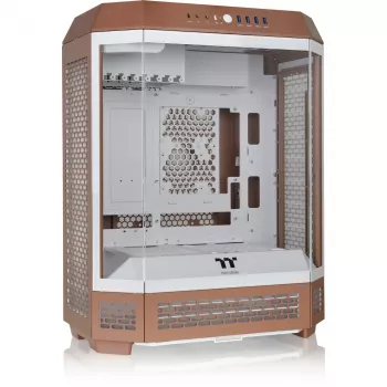 PC korpusas Thermaltake The Tower 600 Midi Tower Mocha – ATX/Micro-ATX/Mini-ITX, grūdintas stiklas, 1x3,5 colio + 2x2,5 colio, 4x USB 3.2