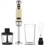 Panardintuvas CECOTEC Power Mixer RetroYellow 1200MAX Cream&Crush, 1200 W, keli greičiai, tešlos kabliukai ir plaktuvai
