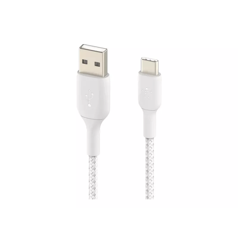 USB laidas Belkin CAB002BT1MWH 1m USB A į USB C baltas