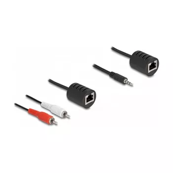 DeLOCK 87859 garso kabelis RJ-45 RCA 3,5 mm juoda raudona balta