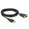 Vaizdo kabelio adapteris DeLOCK 85314, DisplayPort – DVI-D, 3 m
