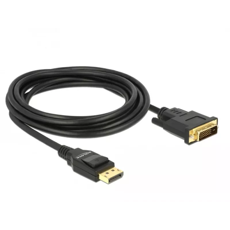 Vaizdo kabelio adapteris DeLOCK 85314, DisplayPort – DVI-D, 3 m