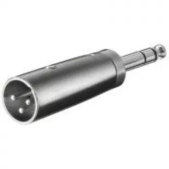 Wentronic Goobay XLR adapteris – XLR kištukas (3 kontaktų) > 6,35 mm lizdas (4 kontaktų, stereo) (27515)