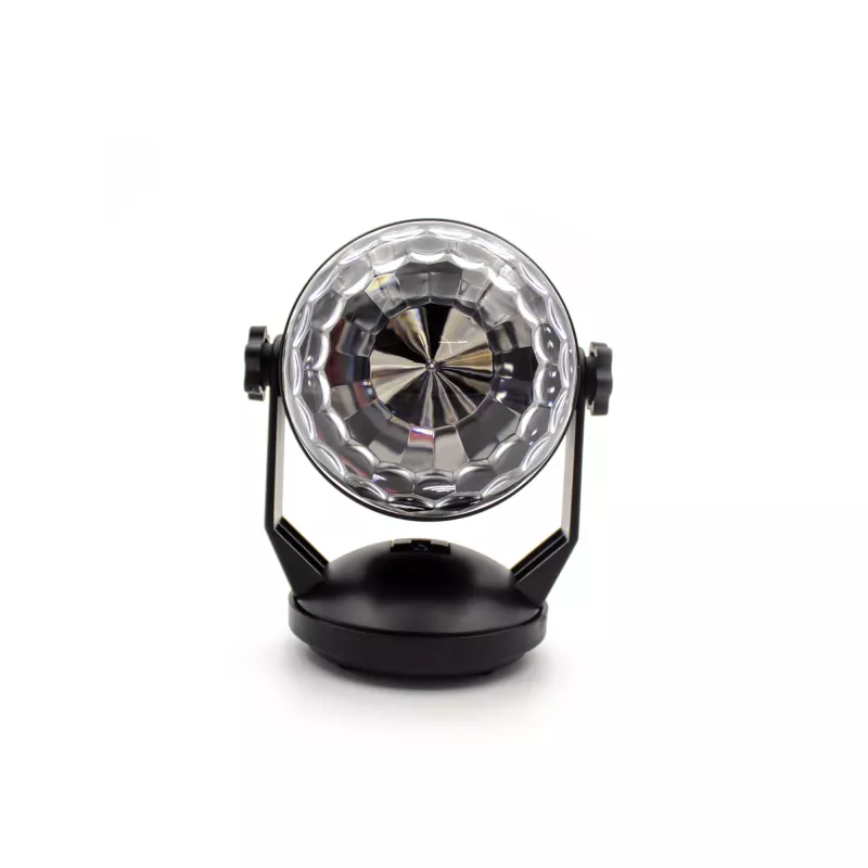LED disko šviesos rutulys DENVER LDB-319 – kompaktiškas LED vakarėlių apšvietimas