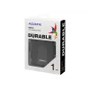 Išorinis kietasis diskas ADATA DashDrive Durable HD650 1 TB 2.5 colio USB 3.2 Gen 1 (3.1 Gen 1) Juodas