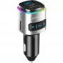 FM siųstuvas 4smarts 456201 Cigar Lighter Juodas Sidabrinis AM FM Bluetooth