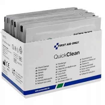 Sterilios vienkartinės žaizdų valymo servetėlės First Aid Only P-44029, 20,0 x 12,5 cm