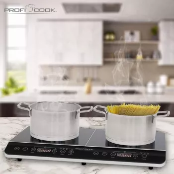 PROFI COOK PC-DKI 1067 indukcinė kaitlentė, 3500W, 2 kaitvietės, juoda
