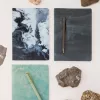 MIQUELRIUS Užrašų knygelė iš akmens popieriaus 14,2 x 20,5 cm tuščia, juodas kietas viršelis, 50 lapų (A821990)