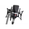 Neumann TLM 102 MT Studio-Set – didelės diafragmos kondensatorinis mikrofonas su šoko laikikliu, juodas