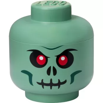 LEGO Storage Head Skeleton dėžutė daiktams, juoda/raudona, didelė