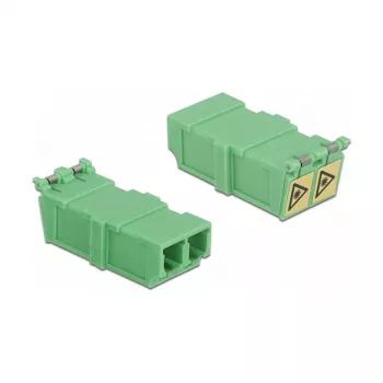 Optiminis skaidulų movos jungiklis DeLOCK 85927 LC Duplex moteriška-moteriška 4 vnt.