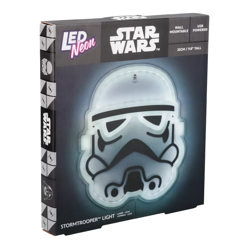 LED neoninė sieninė šviesa Paladone Stormtrooper PP14595SWVN, dekoratyvinis „Žvaigždžių karų“ apšvietimas