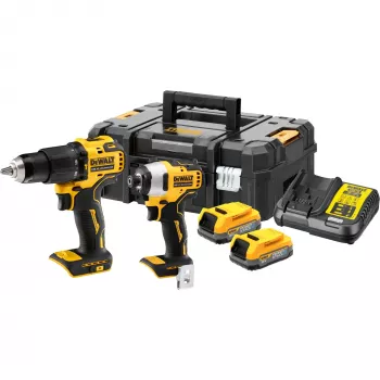 Profesionalus akumuliatorinis suktuvas DeWALT DCK2062E2T-QW, 1/4 colio griebtuvas, 200 N·m sukimo momentas