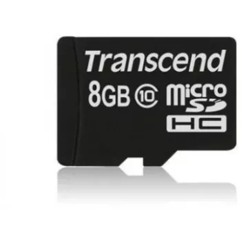 Transcend Ultimate microSDHC atminties kortelė 8 GB (su SD adapteriu)
