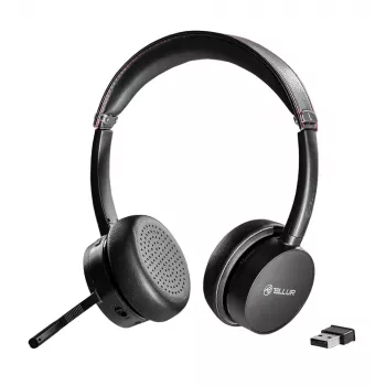Ausinės Tellur Voice Pro Wireless Call Center Headset juodos TLL411007