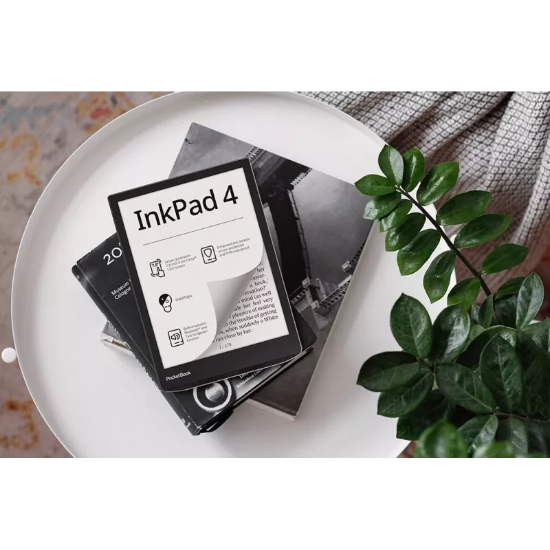 E-knygų skaitytuvė PocketBook InkPad 4 7,8 colio E Ink Carta, 32 GB, Wi‑Fi, juoda/sidabrinė