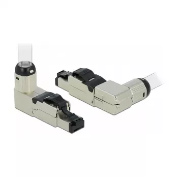 Laido jungtis DeLOCK 86489 1x RJ-45 Pilka