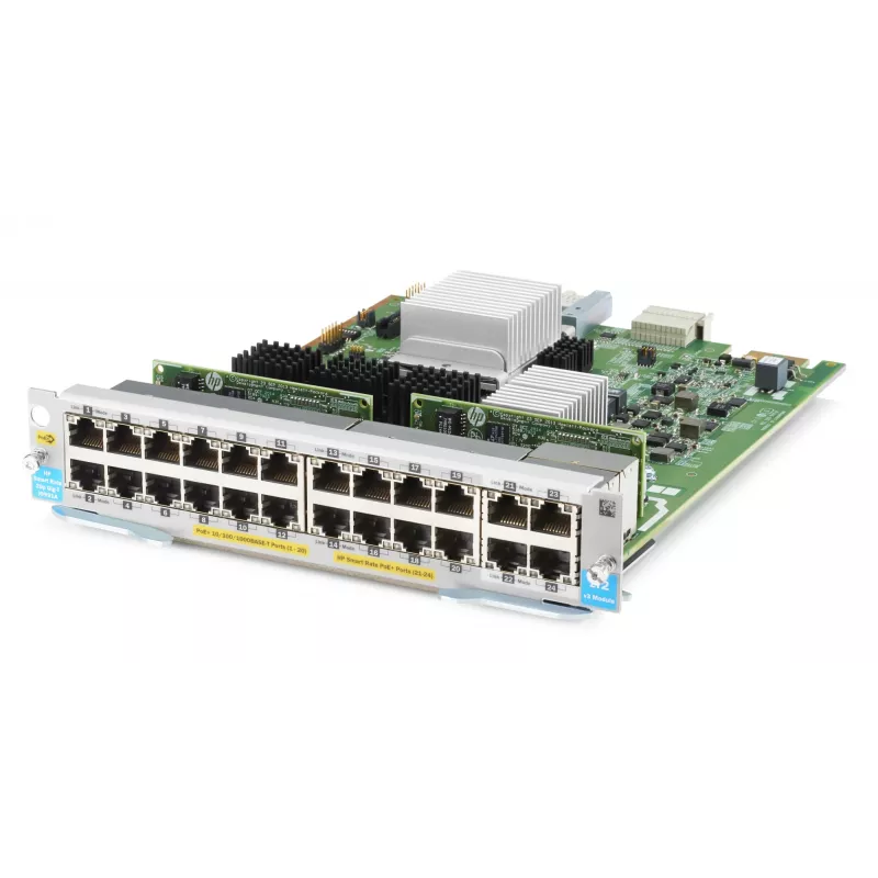 HPE Aruba serijos plėtinio modulis – Gigabit Ethernet (PoE+) x 20 + 1/2,5/5/10GBase-T (PoE+) x 4