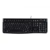 Logitech Desktop MK120, laidinis, USB, QWERTZ, juodas, su pele