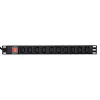 GEMBIRD EG-PDU-10C132C19 – 10x C13 lizdų, 1U stovo, 16 A C19 įvadas, 2 m laidas, 3500 W