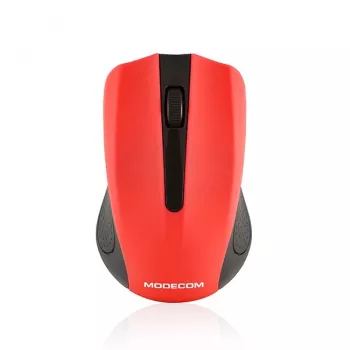 Belaidė pelė MODECOM MC-WM9 RF Wireless 1200 DPI, ambidekstrinė, raudona/juoda