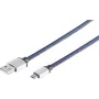 USB laidas S/CONN 14-50029 2 m USB A Micro-USB B Mėlynas