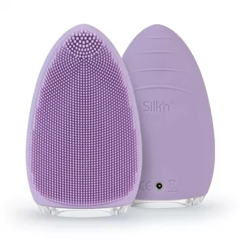 Vibracinis šepetėlis veidui Silk'n Bright violetinis, AC / baterija, visų tipų odai