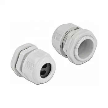 Kabelio įvadas DeLOCK 60392 pilkas plastikinis 2 vnt.