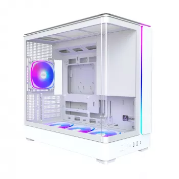 Korpusas Montech KING 15 PRO White – Micro ATX / Mini-ITX, Midi Tower
