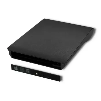 Išorinis optinių diskų dėklas CD/DVD SATA, USB 3.0, 9,5 mm