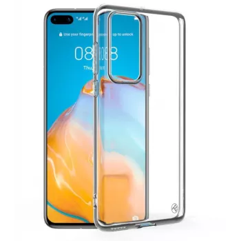Apsauginis silikoninis dėklas Tellur, skirtas Huawei P40, permatomas