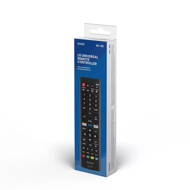 Savio RC-05 Black IR Wireless belaidis nuotolinio valdymo pultas